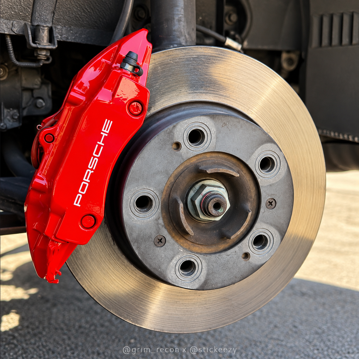 Porsche Brake Caliper Stickers | Vinyl Decal Set