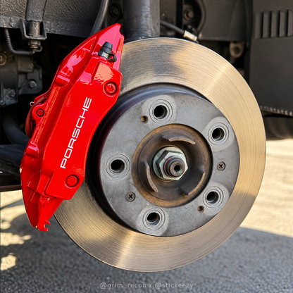 Porsche Brake Caliper Stickers | Vinyl Decal Set