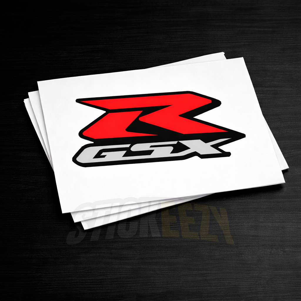 Suzuki GSX-R Logo Motorcycle Decals Stickers