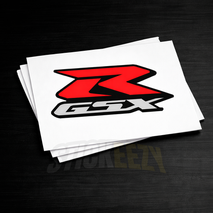 Suzuki GSX-R Logo Motorcycle Decals Stickers