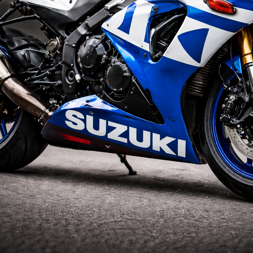 vinyl lettering decals sticker kit fits Suzuki motorcycles bold logo style motorcycle stickers close up