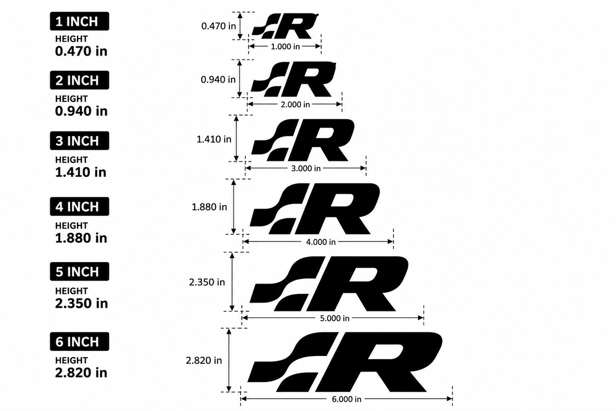 Volkswagen R Classic Brake Caliper Stickers | Vinyl Decal Set