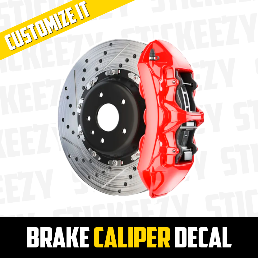 ▪ LIVE PREVIEW ▪ Custom brake caliper text 2pcs