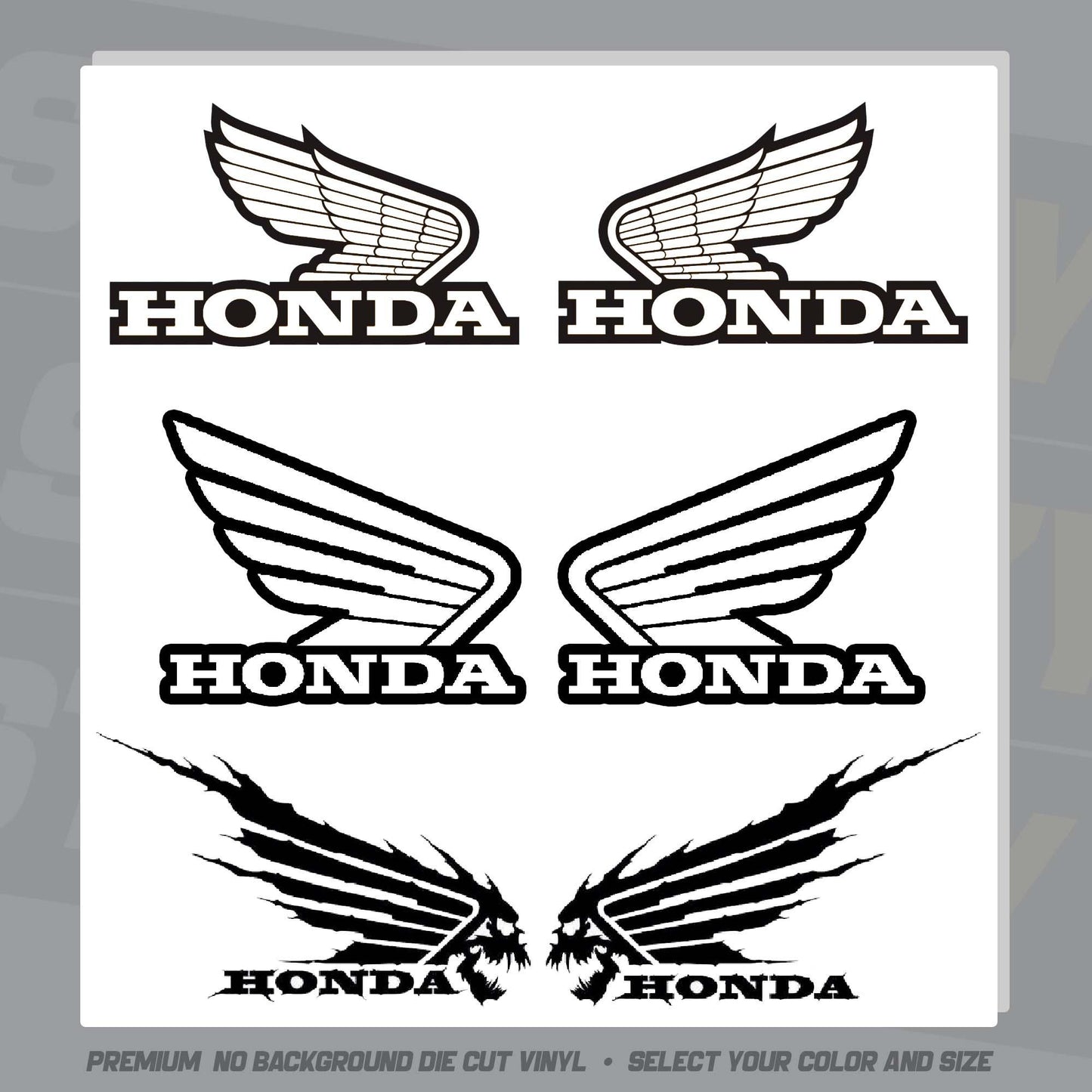 Honda Wings 2pcs (Left & Right) - stickeezy