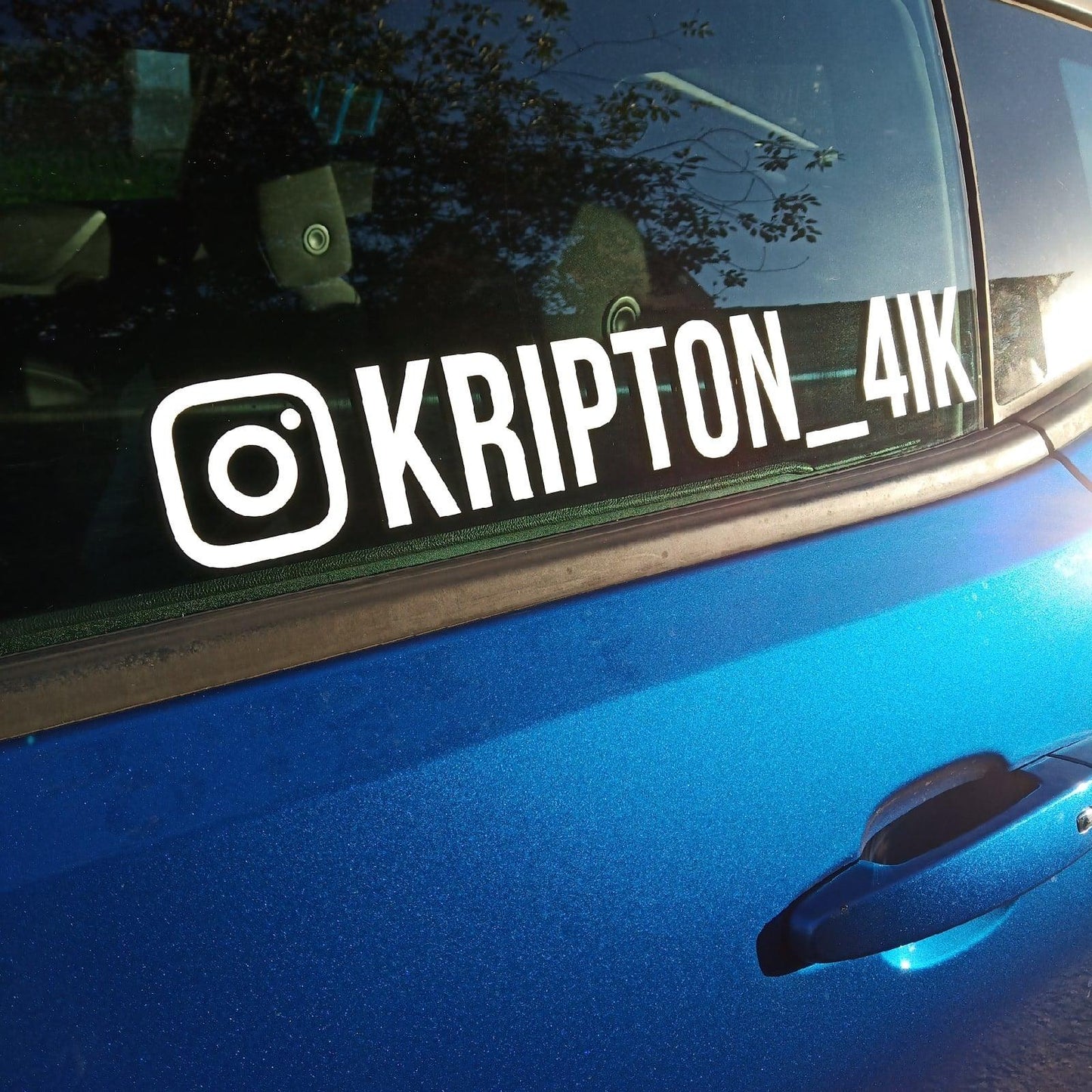 instagram nickname social media username car sticker glass decal